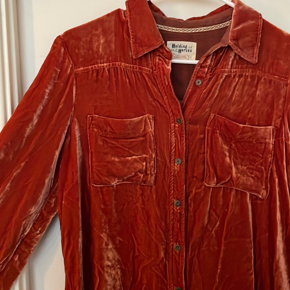 Velvet blouse